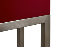Finition pied inox brossé Console design Mobilier Les Pieds Sur La Table