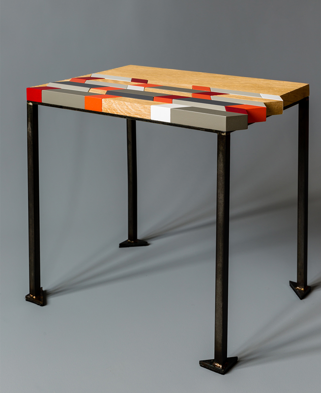 Table basse design origami bois et couleurs Mobilier-Les-Pieds-Sur-La-Table